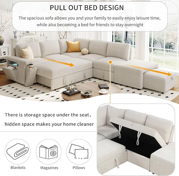 Merax L-Shaped Modular Sofa - Image 6