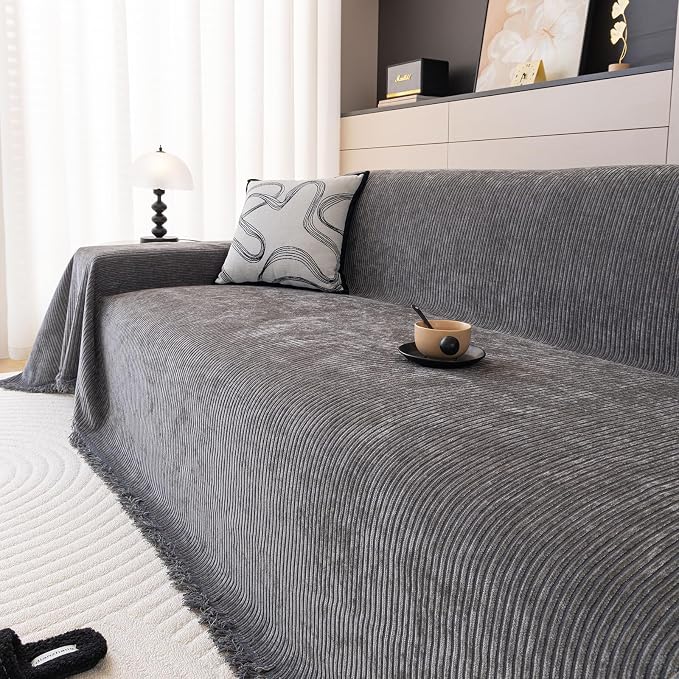 DREAMINGO Modern Minimalist Sofa Covers Washable Pet Furniture Protector Couch - Image 2