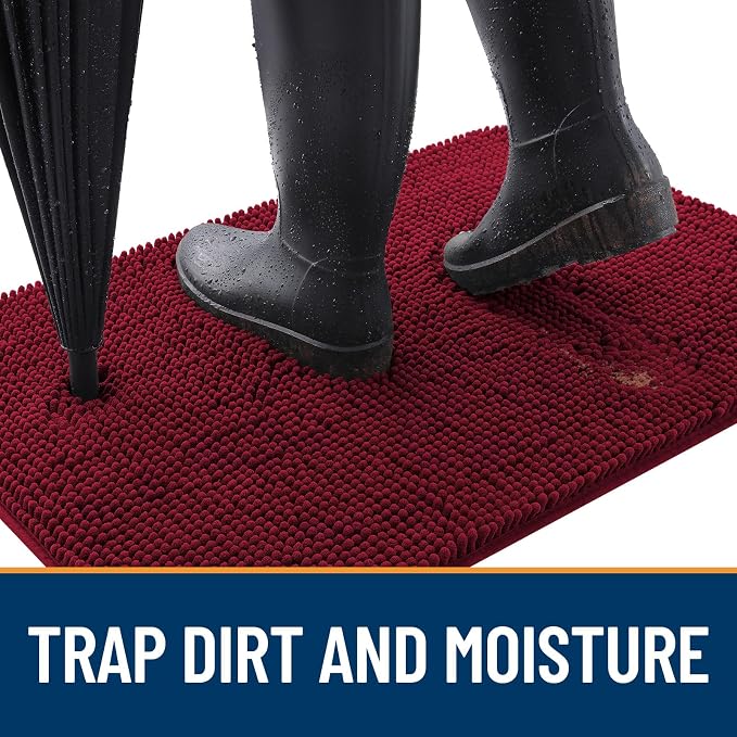 OLANLY Dog Door Mat for Muddy Paws 59x20, Absorbs Moisture and Dirt, Absorbent - Image 2