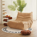 N&V Fireside Chair, Mid Century Armless Floor Sofa, Soft Premium Corduroy Floor by NV