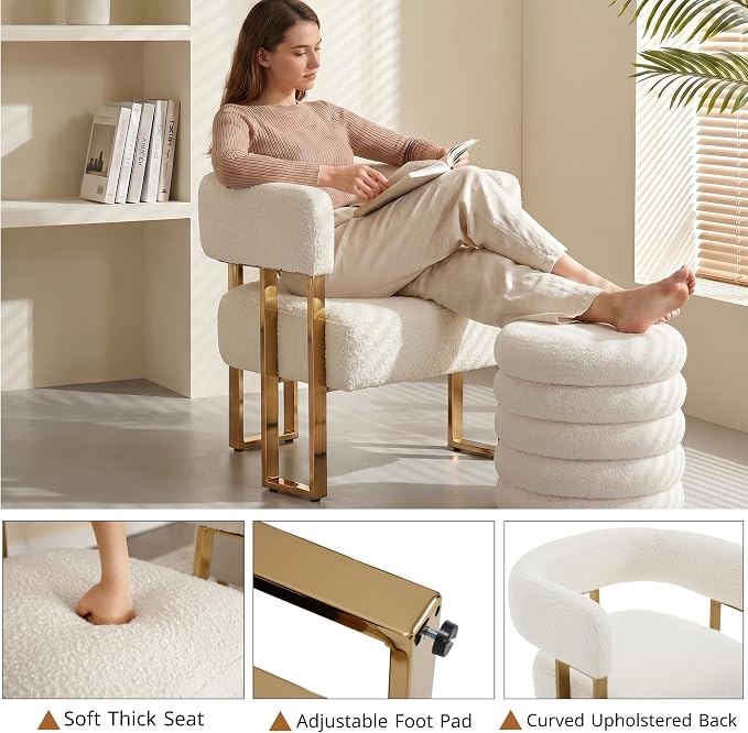 Barrel Accent Chair, Modern Side Chair - Image 4
