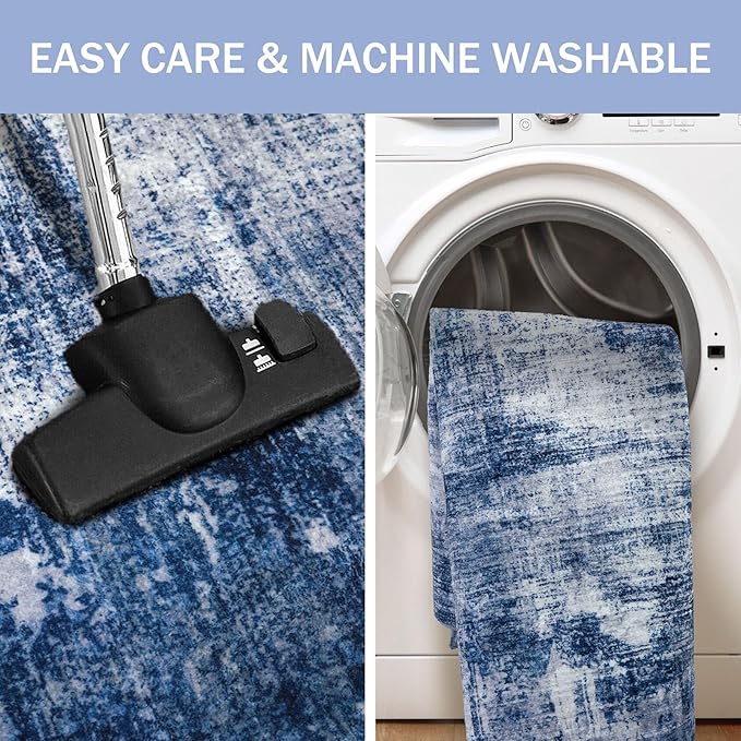 IOHOUZE Abstract Runner Rug 2x6 Ft Washable Runners - Image 3