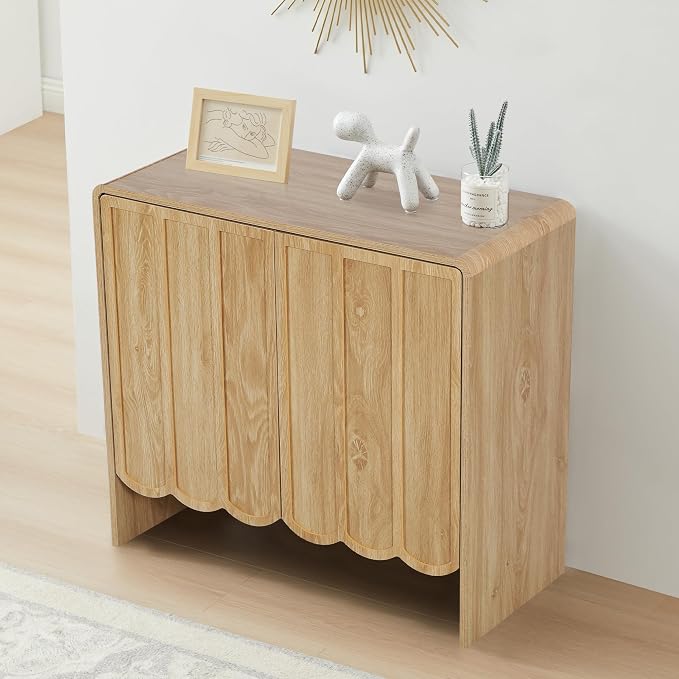 ORRD Sideboard Buffet Cabinet Set of 2, Accent Storage Cabinet - Image 6
