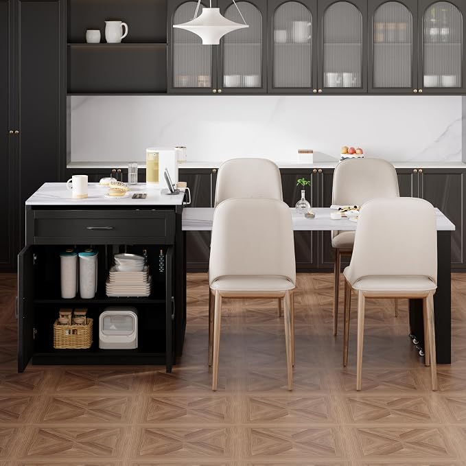 Kitchen Island with Extendable Dining Table - Image 2