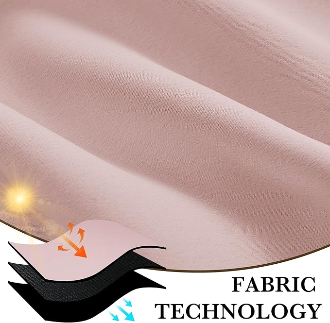 RYB HOME 100% Blackout Basement Curtains 30 inches Long, Heat & UV Blocking - Image 7