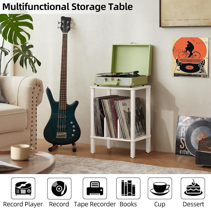LELELINKY 2-Tier Record Player Stand - Image 8