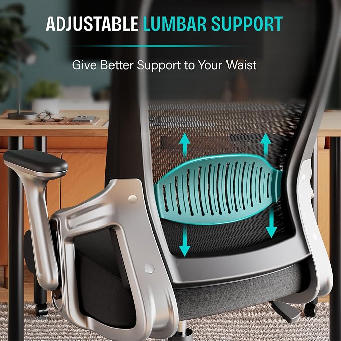 SUNNOW Office Chair, Ergonomic Computer Desk Chair, Sturdy Executive Task Chair - Image 9