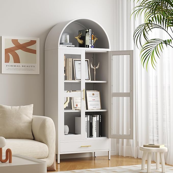 VEXPOR 73" Tall Arched Display Cabinet - Image 3