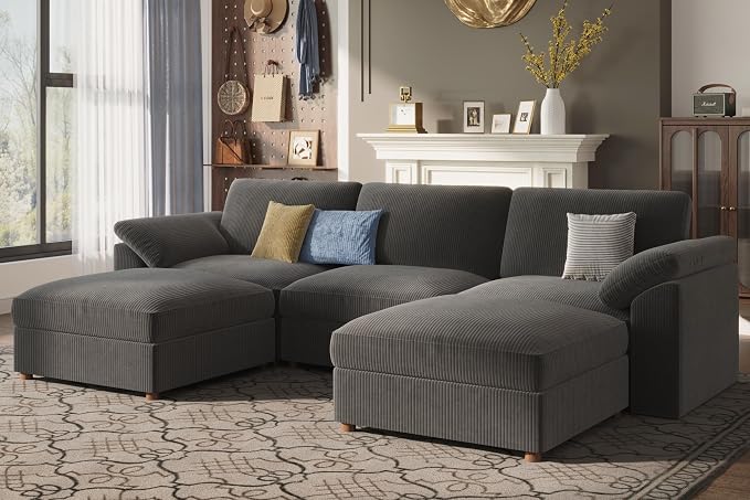 EASE MOOSE Oversized Modular Sectional Sofa, Extra Large L Shape Sectional by EASEMOOSE