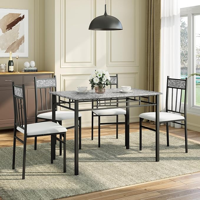 NAFORT 5 Piece Dining Table Set - Image 9