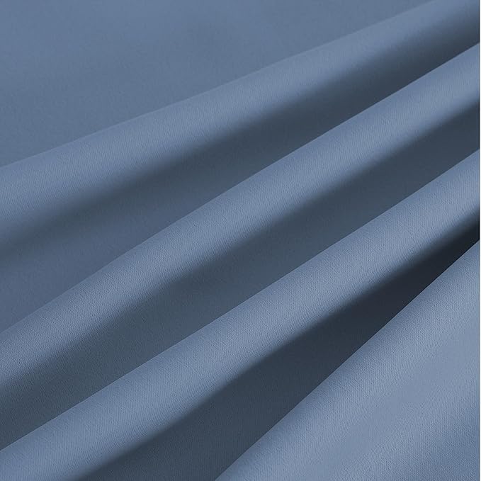 NICETOWN Blackout Curtains Grommet 2 Panels 72 Inches Long, Stone Blue - Image 9