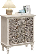 SUNBURY Nightstand w 3 Drawers, End Table Living Room Small Side Table by SUNBURY