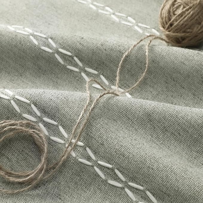 Sage Green Boho Blackout Curtains 2 Panels 84 Inch - Image 6