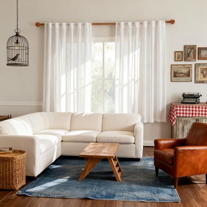 MYSKY HOME Short White Curtains - Image 8