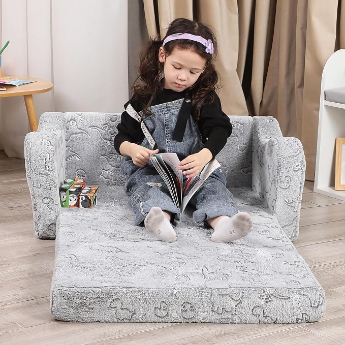 MOMCAYWEX Kids Sofa, 2-in-1 Flip-Out Foam Couch - Image 5