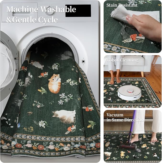 2x10 Washable Hallway Runner Rug - Image 6