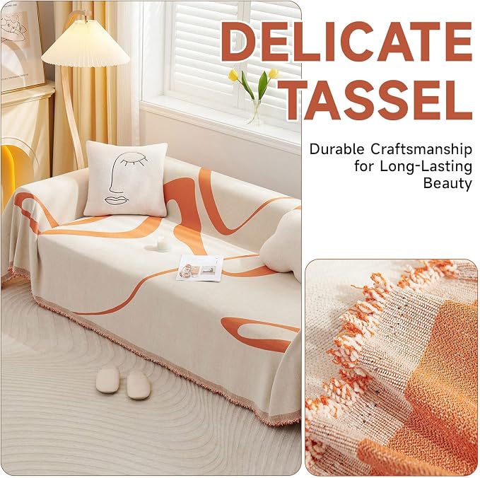 VClife Couch Cover for Sofa Washable Plush Sofa Cover Slipcover - Image 5