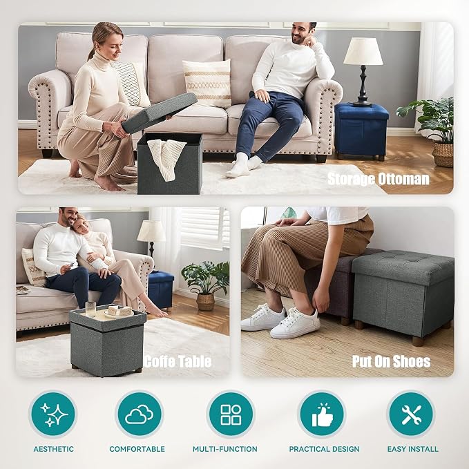 BRIAN & DANY Small Ottoman - Image 6