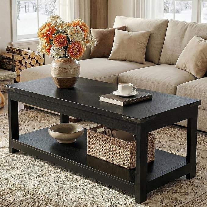 Homieasy 43.3” Rectangular Coffee Table by Homieasy
