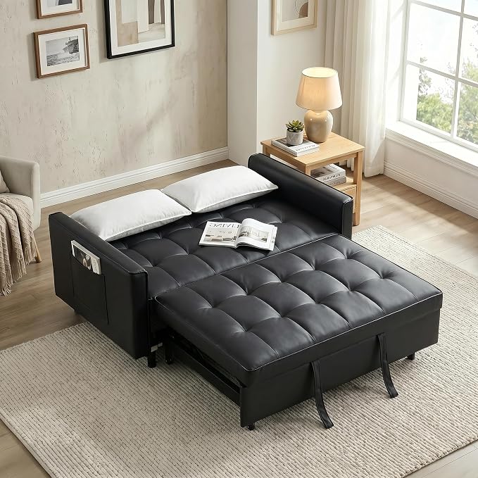 3 in 1 Convertible Sofa Bed, Loveseat Sleeper Sofa - Image 5
