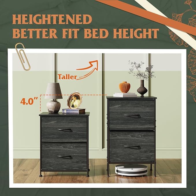 WLIVE Nightstand, Nightstand - Image 3