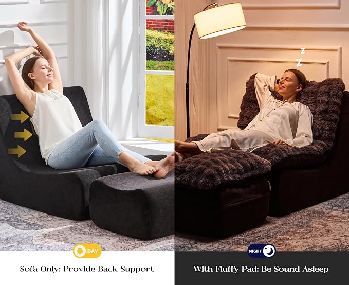 Hobestluk Sofa Couch Foam Sofa for Small Spaces Comfy Sofas - Image 7