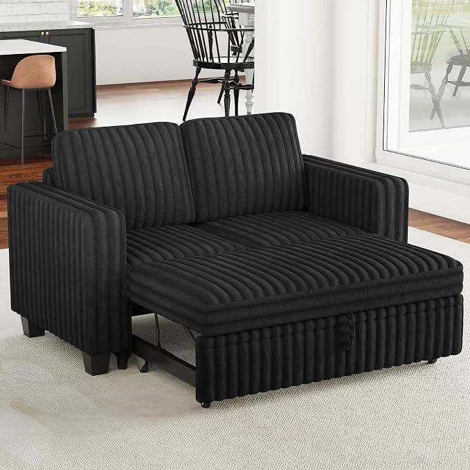 Belffin Corduroy Sectional Sleeper Sofa by Belffin