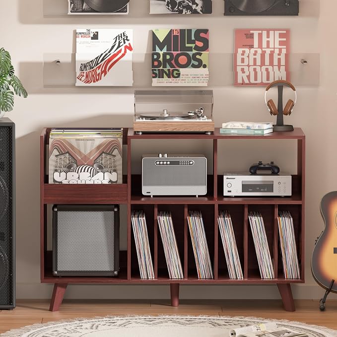 LELELINKY Large 48'' Record Player Stand - Image 7