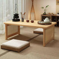 Japanese Floor Table Bamboo Folding Coffee Table Portable Solid Wood Japanese by YHGSYXL