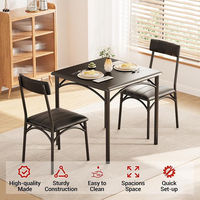 GAOMON 3-Piece Dining Table Set - Image 8