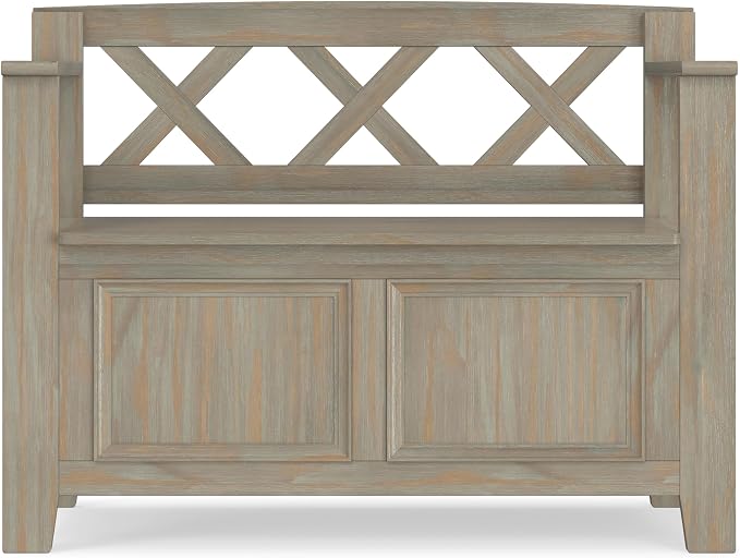 SIMPLIHOME Amherst Entryway Storage Bench - Image 6