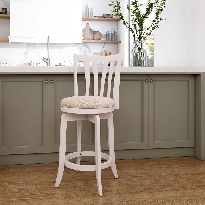 Hillsdale 25.5" Savana Wood Swivel Counter Height Stool - Image 2