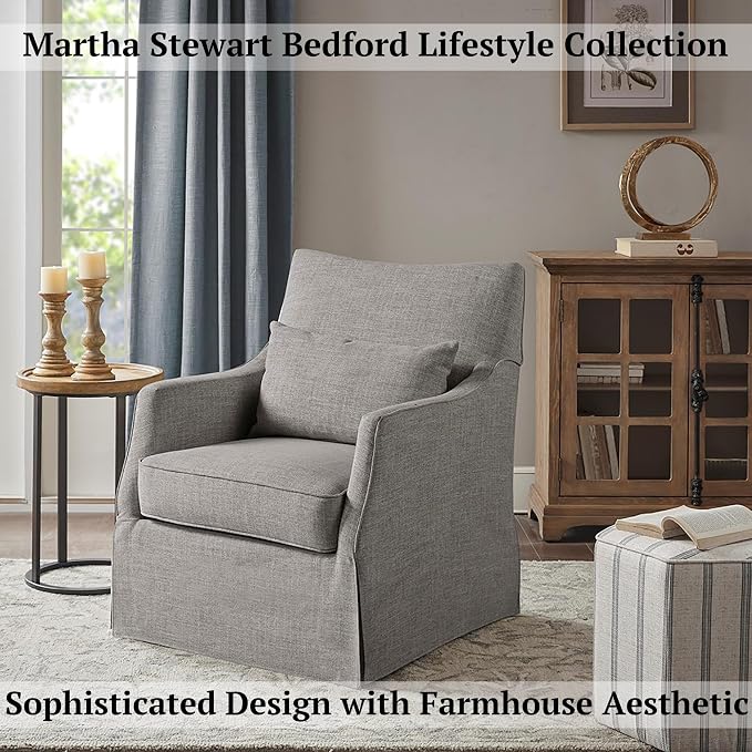 Martha Stewart London Swivel Chair - Image 4