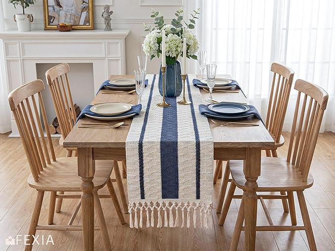 FEXIA Boho Table Runner with Tassels - Image 4