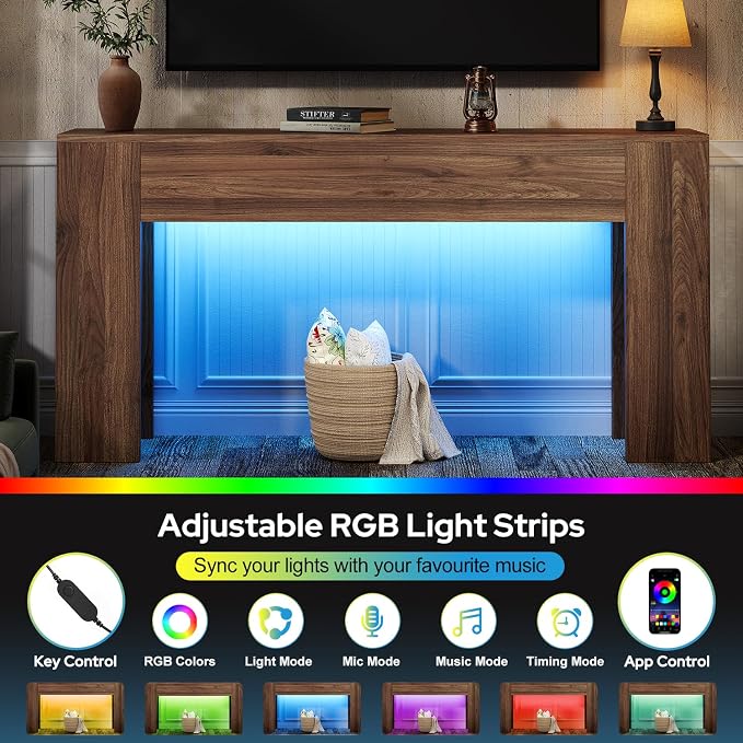 UNIQUITE 63-Inch Long Console Table - Image 3