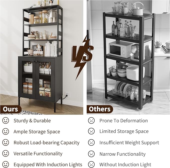 IDEALHOUSE 67Inch Bakers Rack - Image 5
