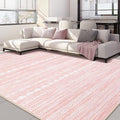 Nakagishi Pink Rugs for Bedroom Girls: 5x8 Washable Boho Large Neutral Area Rug by NakagishiAreaRug