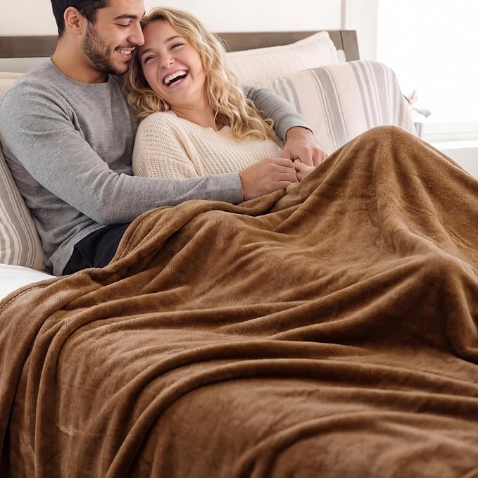 Bedsure GentleSoft Orange Throw Blanket - Image 8