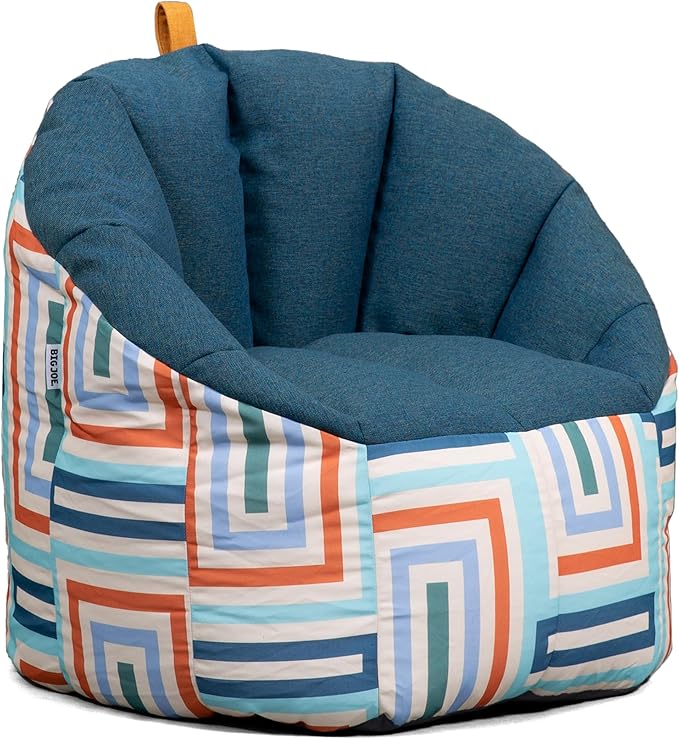 Big Joe Milano Patio Outdoor Weatherproof Bean Bag Chair, Lakeshore/Aqua Glass by BigJoe