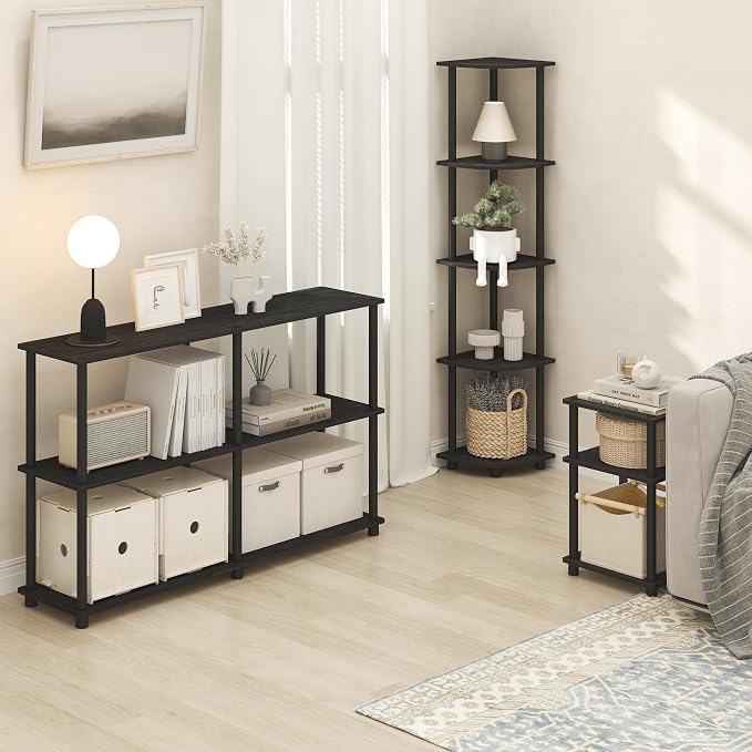 Furinno Turn-N-Tube Side Table, 3-Tier End Table - Image 4