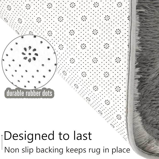 LOCHAS Ultra Soft Indoor Modern Area Rugs Fluffy Living Room Carpets - Image 5