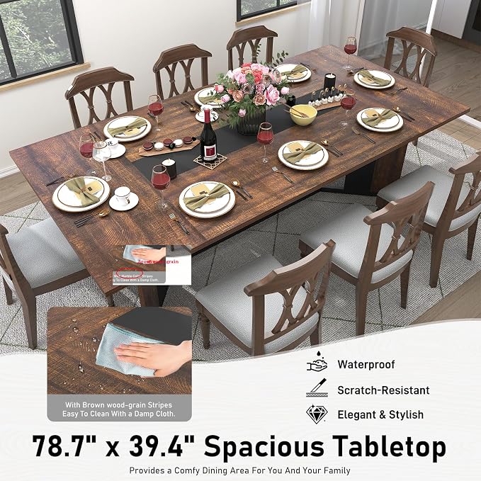 Hlivelood 78Inch Large Dining Table - Image 5