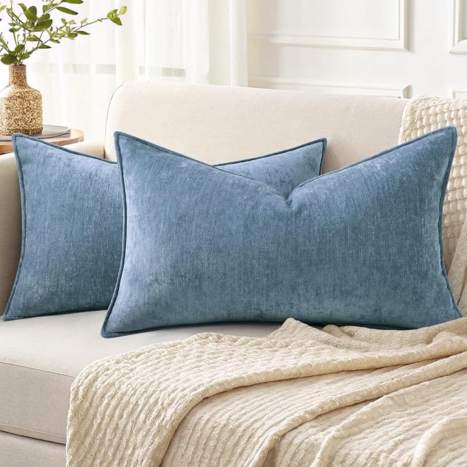 decorUhome Summer Couch Throw Pillow Covers 12x20 Set of 2, Decorative Soft by decorUhome