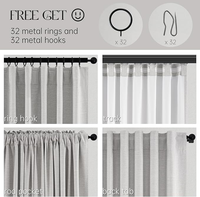 Topfinel 100% Blackout Curtains 90 Inches Long - Image 6