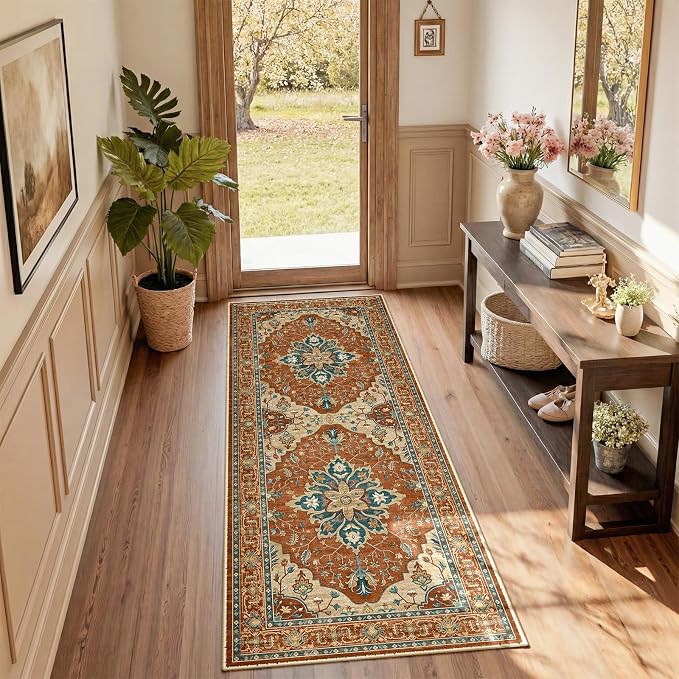 RELEANY Area Rugs 2'x6' Runner Rug Non Slip Washable by RELEANY