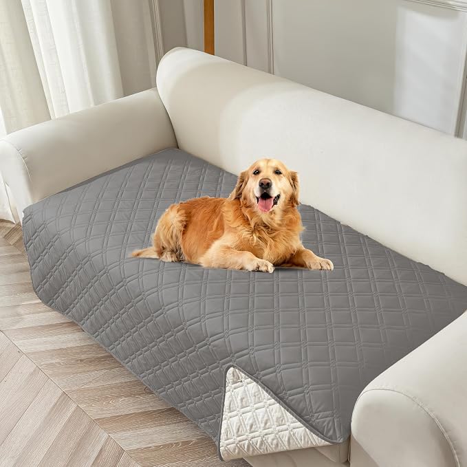 Genina Waterproof Couch Cover, Washable Anti-Slip 67 inch Sofa Covers by Genina