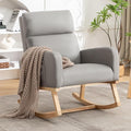 HCHAIRH Rocking Chair Nursery, Leather Nursing Rocking Chairs, Upholstered by HCHAIRH