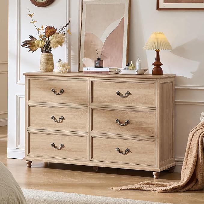 Joaxswe Farmhouse 6 Drawers Dresser by Joaxswe