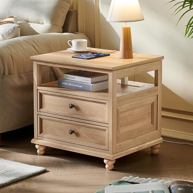 Joaxswe Farmhouse Nightstand - Image 3