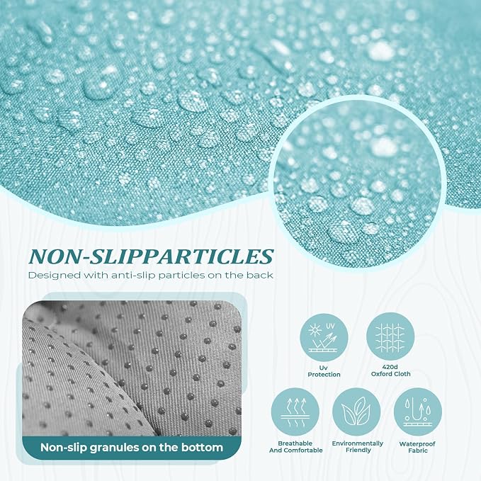 Outdoor Chaise Lounge Cushion, Waterproof 74.4x22x4.7 Inch Thick Cotton Filled - Image 4